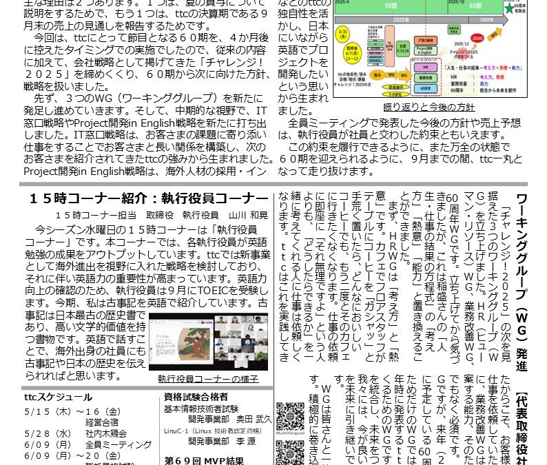 The ttc Times6月号
